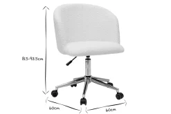 Miliboo Bürostuhl aus Stoff mit Wolleffekt VANITY* Bürostühle|Bürostuhl Zum Kleinen Preis