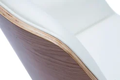 Miliboo Bürostuhl drehbar weiß mit hellem Holz MARLOW* Bürostühle|Bürostuhl Zum Kleinen Preis