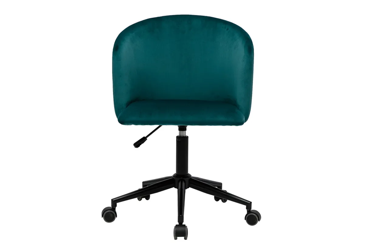 Miliboo Bürostuhl in petrolblauem Samt VANITY* Bürostühle|Bürostuhl Zum Kleinen Preis