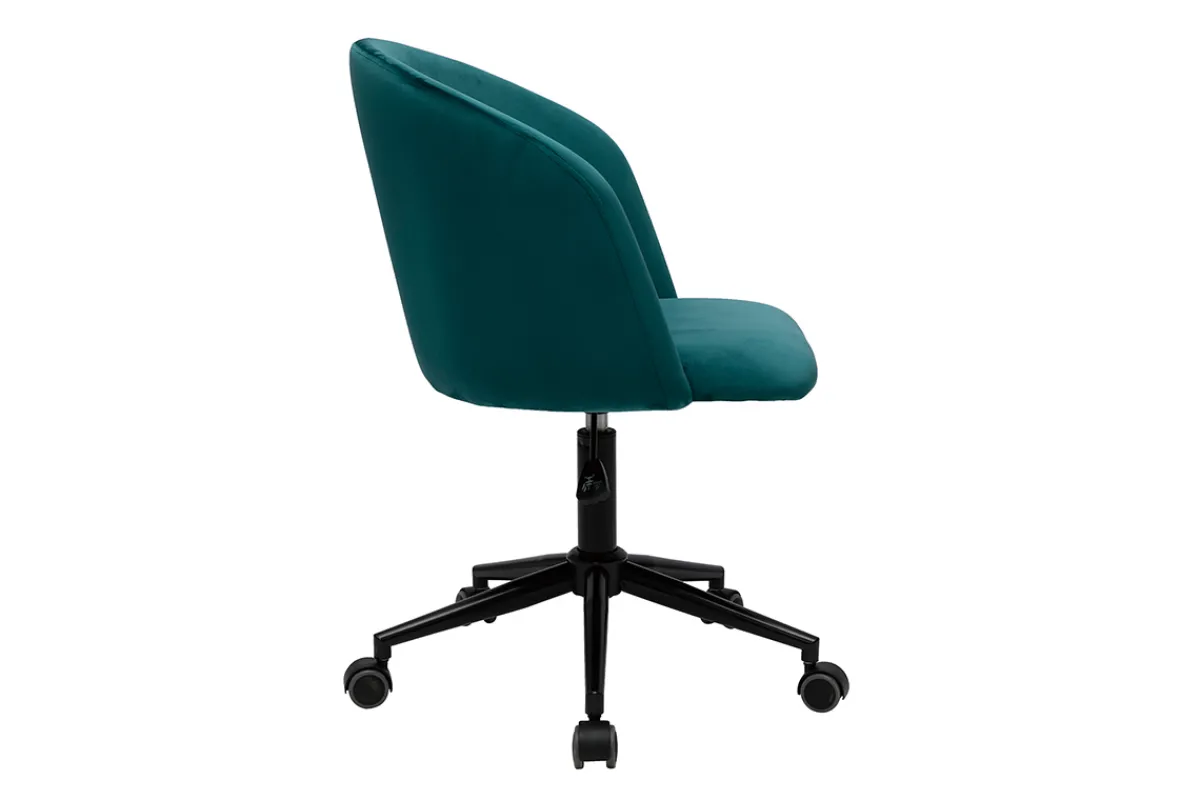 Miliboo Bürostuhl in petrolblauem Samt VANITY* Bürostühle|Bürostuhl Zum Kleinen Preis
