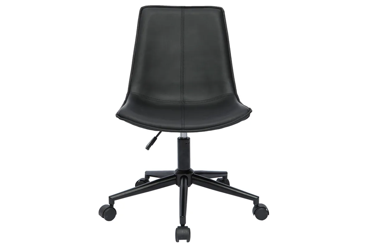 Miliboo Bürostuhl Polyurethan und Metall schwarz LISON* Bürostühle|Bürostuhl Zum Kleinen Preis
