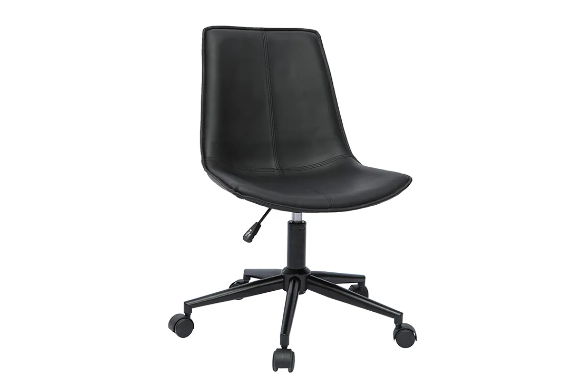 Miliboo Bürostuhl Polyurethan und Metall schwarz LISON* Bürostühle|Bürostuhl Zum Kleinen Preis