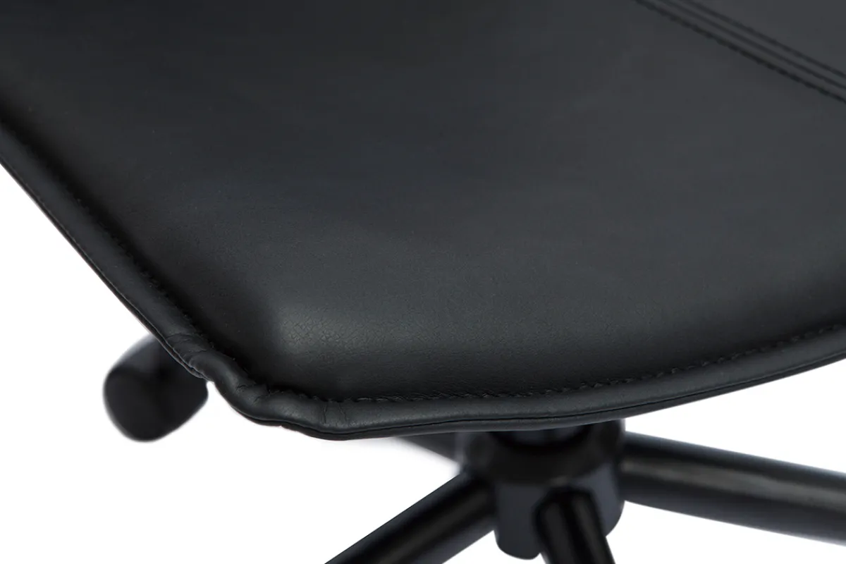 Miliboo Bürostuhl Polyurethan und Metall schwarz LISON* Bürostühle|Bürostuhl Zum Kleinen Preis