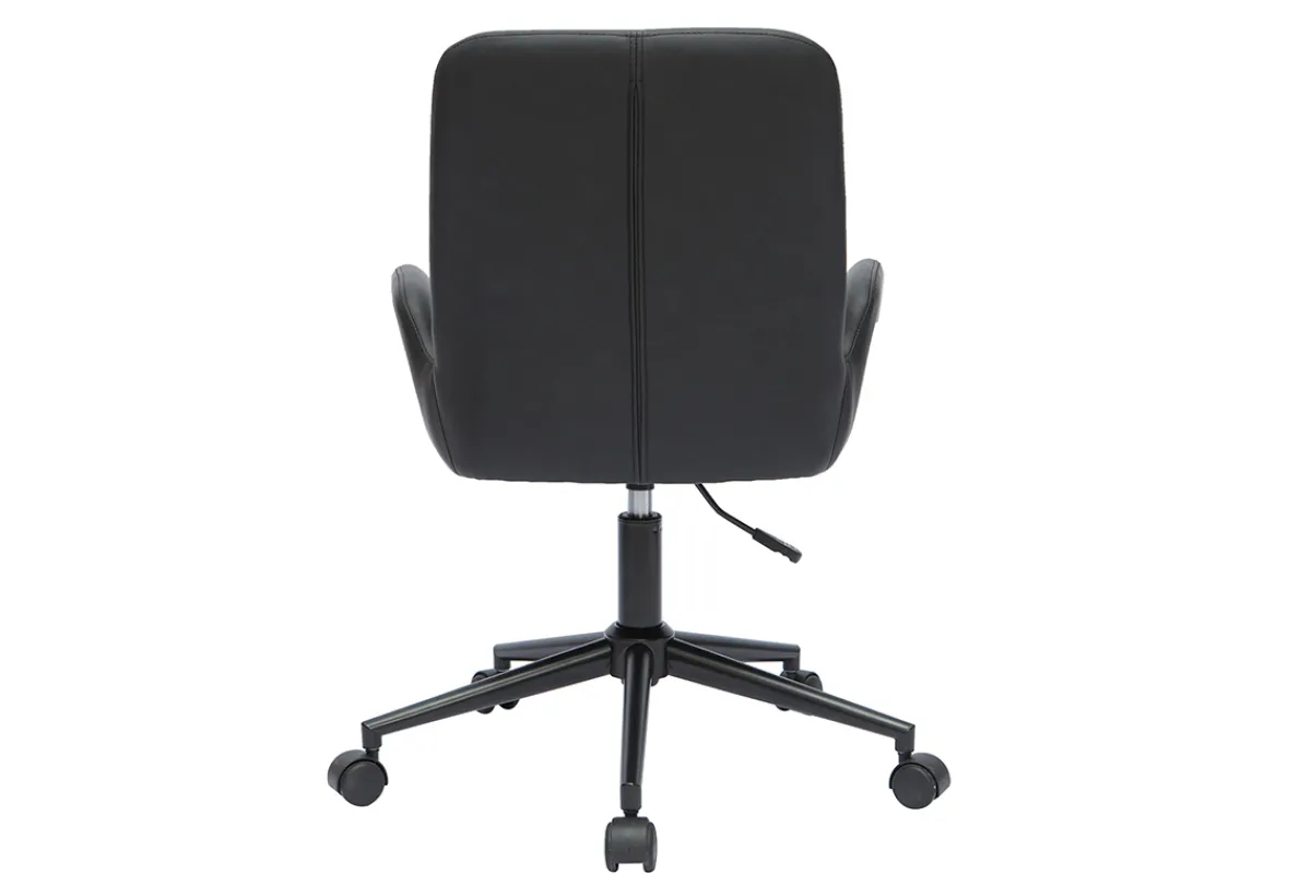 Miliboo Bürostuhl Polyurethan und Metall schwarz ALBAN* Bürostühle|Bürostuhl Zum Kleinen Preis
