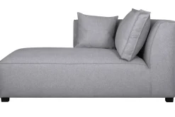 Miliboo Chaiselongue gerade in perlgrauem Bezug PLURIEL* Ecksofas