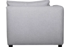 Miliboo Chaiselongue gerade in perlgrauem Bezug PLURIEL* Ecksofas
