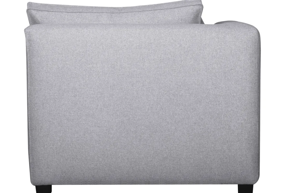 Miliboo Chaiselongue gerade in perlgrauem Bezug PLURIEL* Ecksofas
