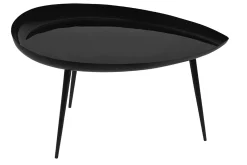 Miliboo Couchtisch lackierter Stahl schwarz matt DROP* Couchtische
