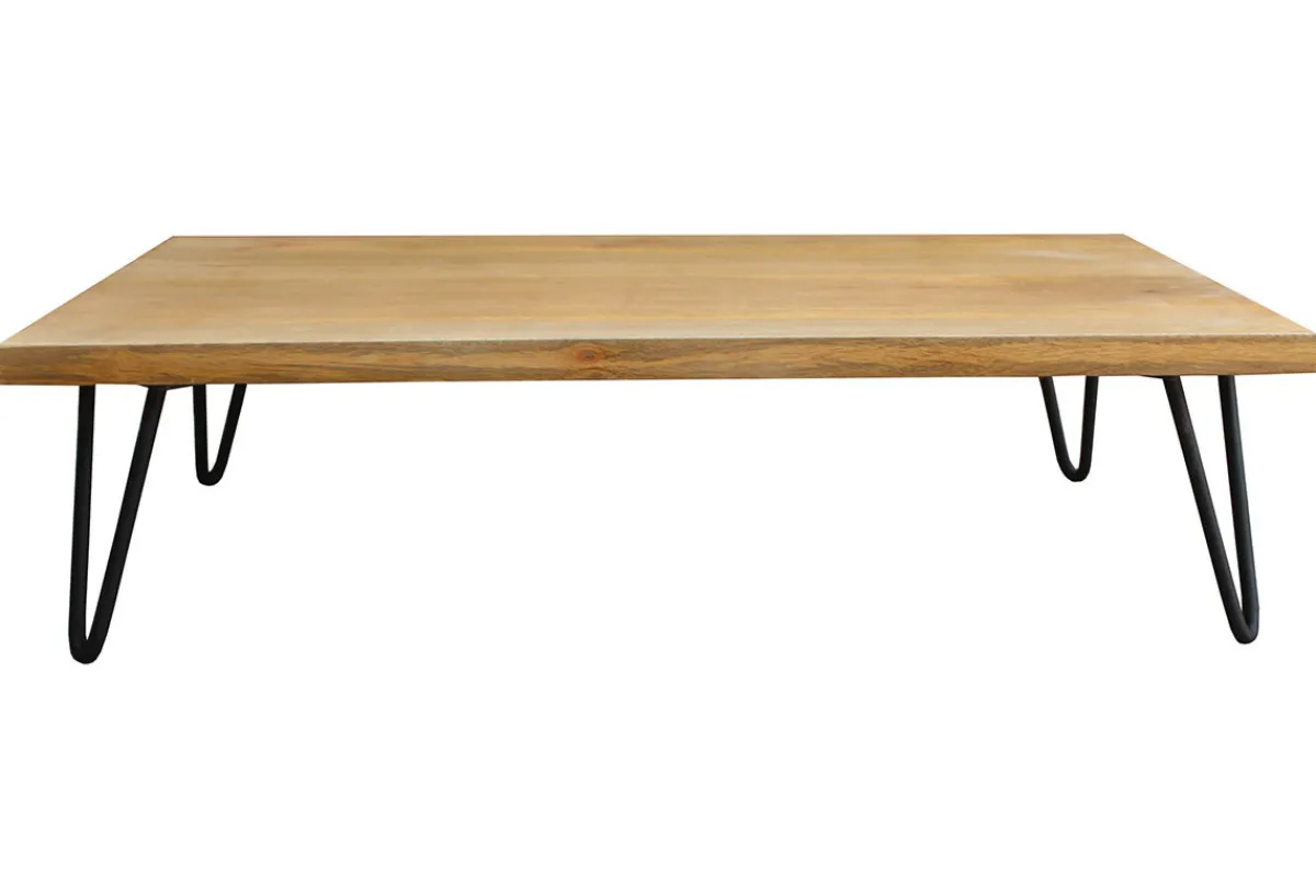 Miliboo Couchtisch Mangoholz Hairpin Tischbeine Metall Vibes* Couchtische