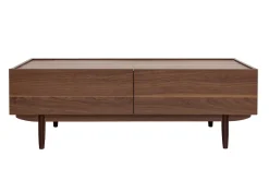 Miliboo Couchtisch mit Schubladen aus dunklem Holz B120 cm SANAA* Couchtische