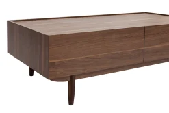 Miliboo Couchtisch mit Schubladen aus dunklem Holz B120 cm SANAA* Couchtische