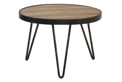 Miliboo Couchtisch rund Industrie-Design 50 x 35 cm ATELIER* Couchtische|Beistelltische