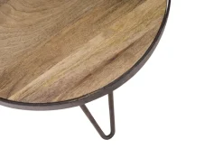 Miliboo Couchtisch rund Industrie-Design 50 x 35 cm ATELIER* Couchtische|Beistelltische