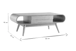 Miliboo Couchtisch skandinavisches Design Holz naturell BALTIK* Couchtische