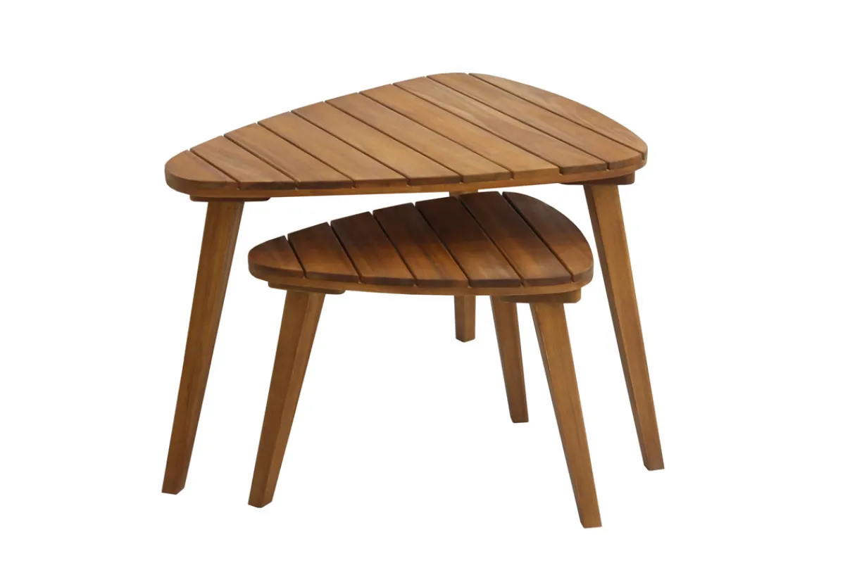 Miliboo Couchtische aus Massivholz (2er-Set) ELQUI* Gartentische