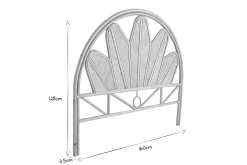 Miliboo Dekoratives Bettkopfteil aus Rattan B160 cm NALAH* Bett-kopfteile