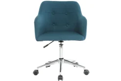 Miliboo Design Bürosessel Stoff Blaugrün BALTIK* Bürostühle|Bürostuhl Zum Kleinen Preis