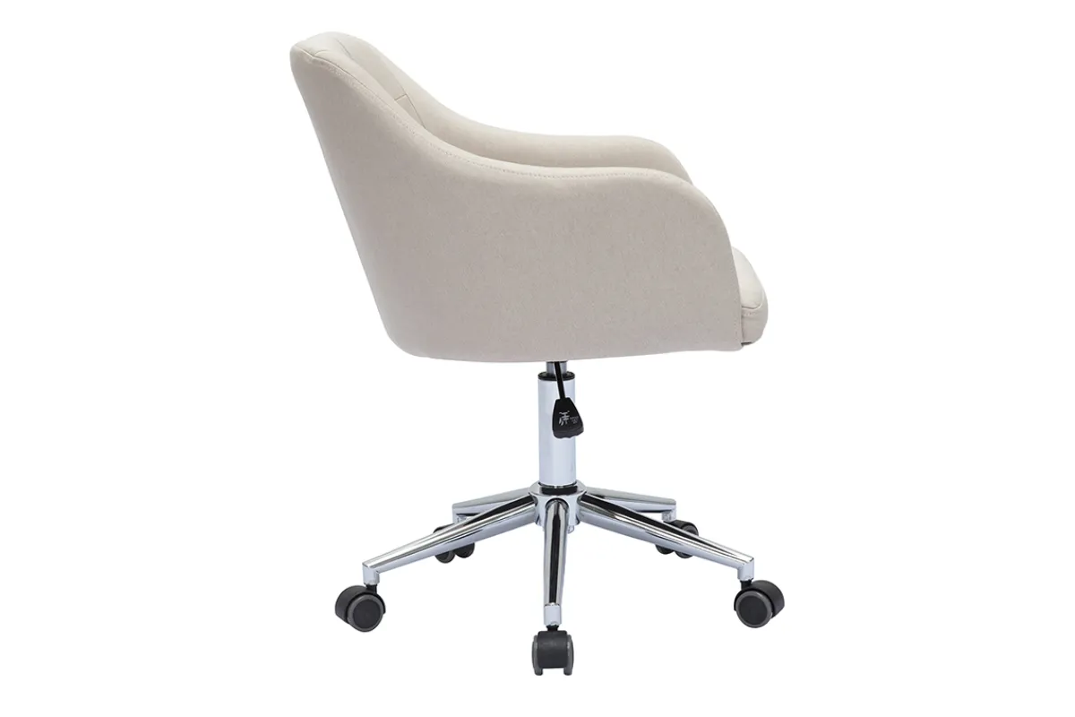 Miliboo Design Bürosessel Stoff Natur BALTIK* Bürostühle|Bürostuhl Zum Kleinen Preis