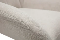 Miliboo Design Sessel im beigen strukturiertem Samtdesign drehbar KING* Design-sessel|Sessel