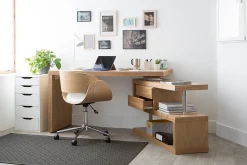 Miliboo Design-Ablagekasten Holz 2 Schubladen MAX* Design-schreibtische|Aufbewahrung Büro