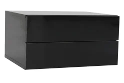 Miliboo Design-Ablagekasten Schwarz 2 Schubladen MAX* Design-schreibtische|Aufbewahrung Büro