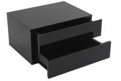 Miliboo Design-Ablagekasten Schwarz 2 Schubladen MAX* Design-schreibtische|Aufbewahrung Büro