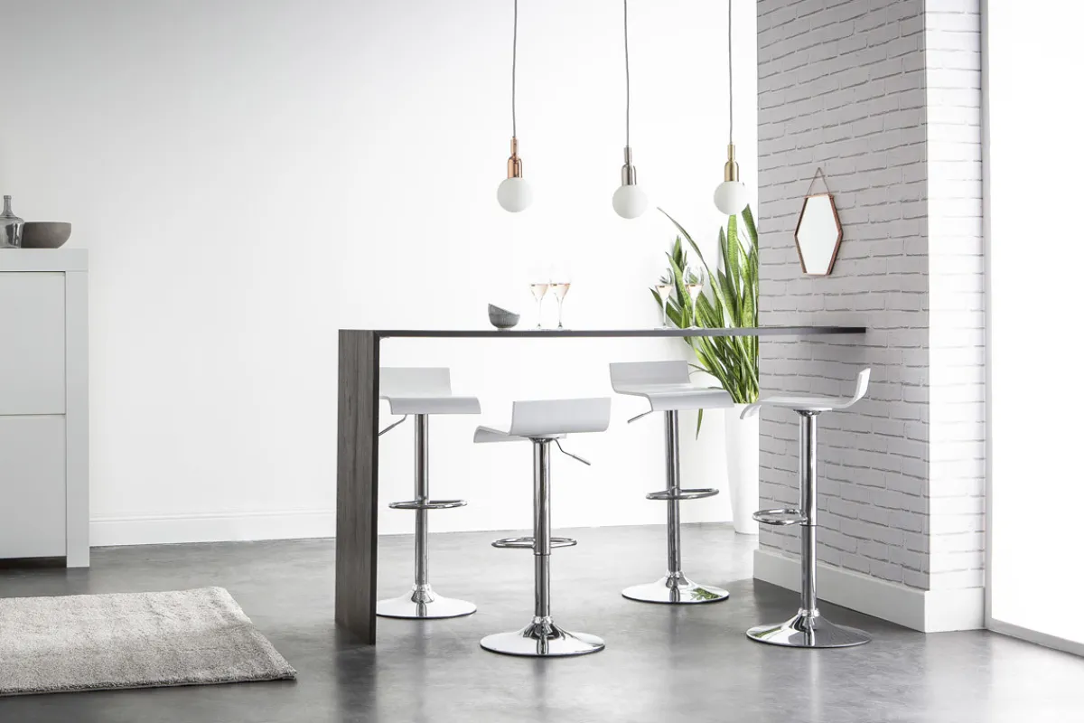 Miliboo Design-Barhocker / Küchenhocker Weiß SURF* Barhocker