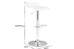 Miliboo Design-Barhocker / Küchenhocker Weiß SURF* Barhocker