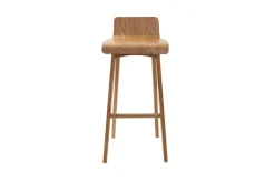 Miliboo Design-Barhocker / -stuhl Holz naturell skandinavisch BALTIK* Barhocker