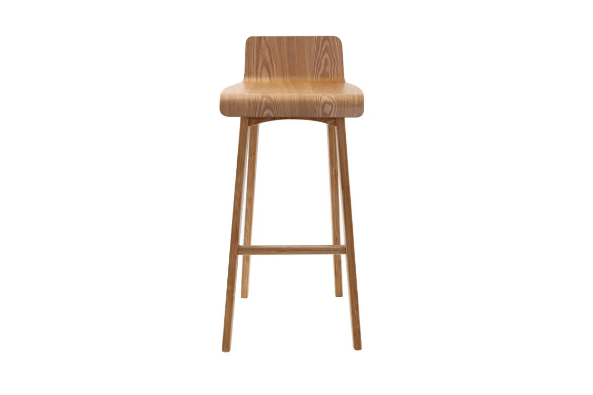 Miliboo Design-Barhocker / -stuhl Holz naturell skandinavisch BALTIK* Barhocker