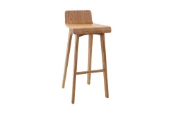 Miliboo Design-Barhocker / -stuhl Holz naturell skandinavisch BALTIK* Barhocker