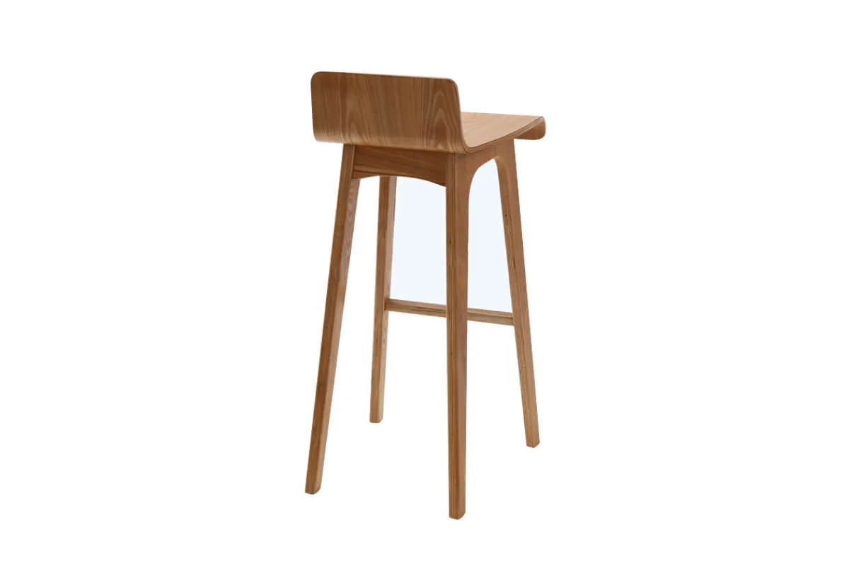 Miliboo Design-Barhocker / -stuhl Holz naturell skandinavisch BALTIK* Barhocker