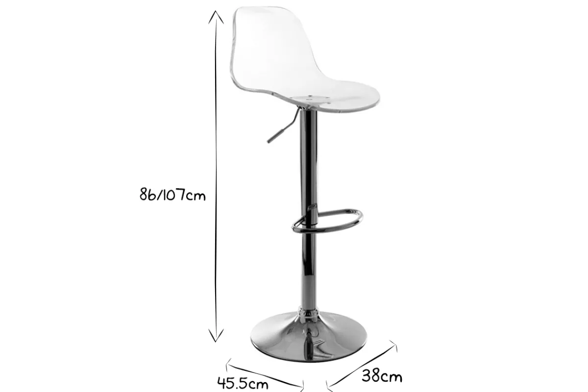 Miliboo Design-Barhocker GALILEO Transparent* Barhocker