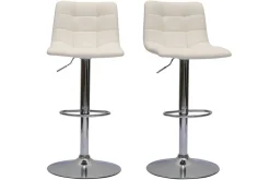 Miliboo Design-Barhocker höhenverstellbar schwarz (2er-Set) MAXWELL* Barhocker