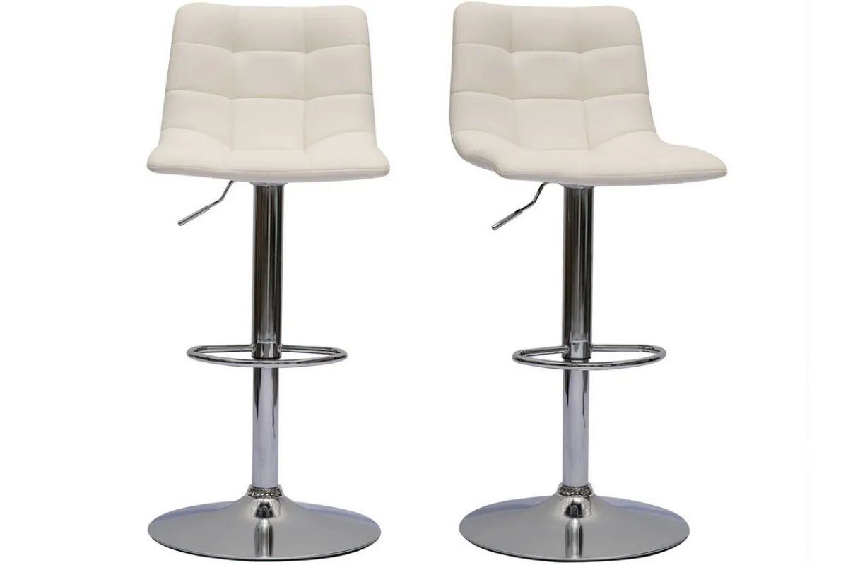 Miliboo Design-Barhocker höhenverstellbar schwarz (2er-Set) MAXWELL* Barhocker