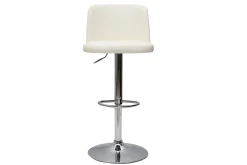 Miliboo Design-Barhocker höhenverstellbar weiß (2er-Set) MONTI* Barhocker