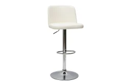 Miliboo Design-Barhocker höhenverstellbar weiß (2er-Set) MONTI* Barhocker
