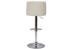 Miliboo Design-Barhocker höhenverstellbar weiß (2er-Set) MONTI* Barhocker