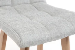 Miliboo Design-Barhocker Holz und Perlgrau 65 cm 2 Stck. KLARIS* Barhocker