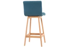 Miliboo Design-Barhocker Holz und Blaugrün 65 cm 2 Stck. KLARIS* Barhocker