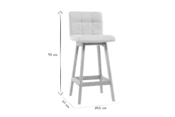 Miliboo Design-Barhocker Holz und Blaugrün 65 cm 2 Stck. KLARIS* Barhocker
