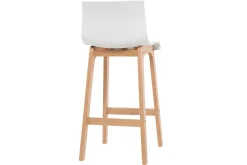 Miliboo Design-Barhocker Holz und Weiß 65 cm 2 Stck. NEW SURF* Barhocker