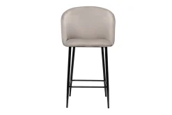 Miliboo Design-Barhocker in taupefarbenem Samt VANITY* Barhocker