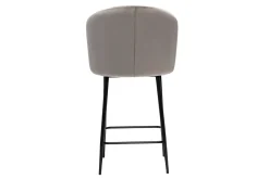 Miliboo Design-Barhocker in taupefarbenem Samt VANITY* Barhocker