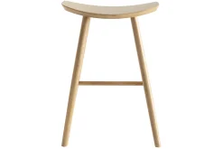 Miliboo Design-Barhocker leichtes Holz 65 cm DEMORY* Barhocker