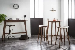 Miliboo Design-Barhocker Nussbaum 72 cm DEMORY* Barhocker