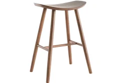 Miliboo Design-Barhocker Nussbaum 65cm DEMORY* Barhocker