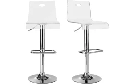 Miliboo Design-Barhocker SATURN Plexiglas transparent (2 Stck.)* Barhocker