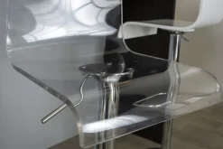 Miliboo Design-Barhocker SATURN Plexiglas transparent (2 Stck.)* Barhocker