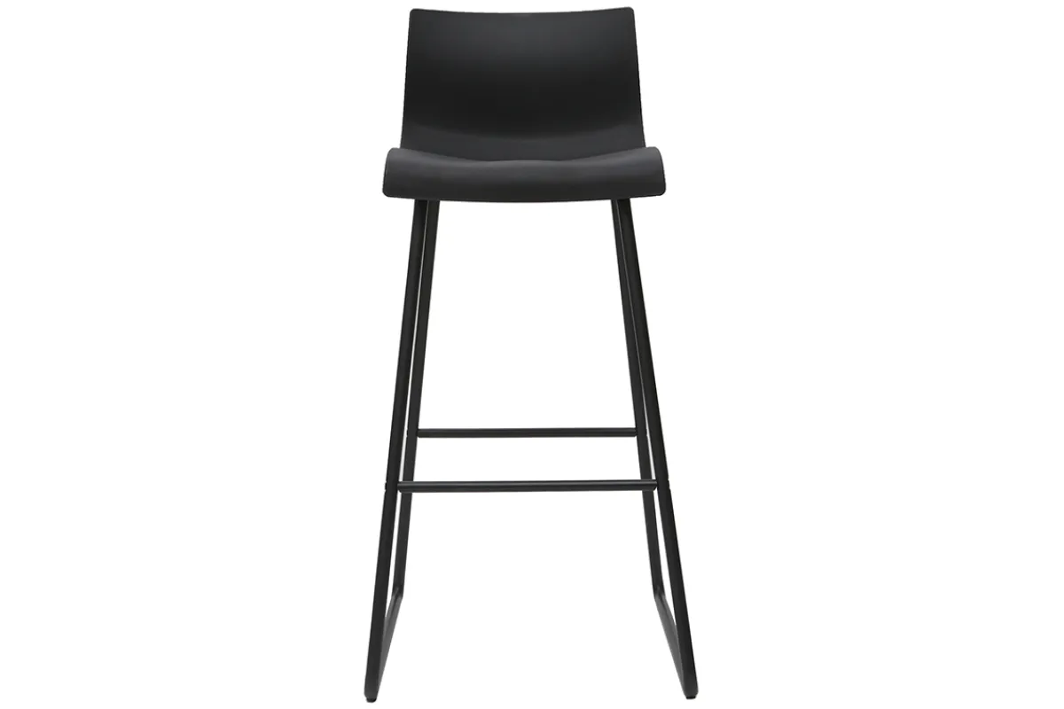 Miliboo Design-Barhocker Schwarz 76 cm (2er-Set) ONA* Barhocker